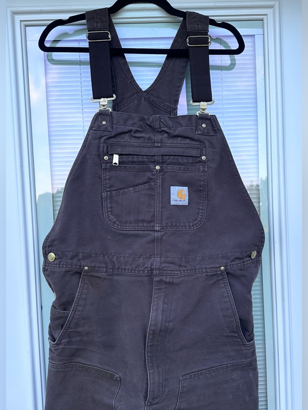 Carhartt Relaxed Fit Bib Overalls 36x32 Brown Workwear